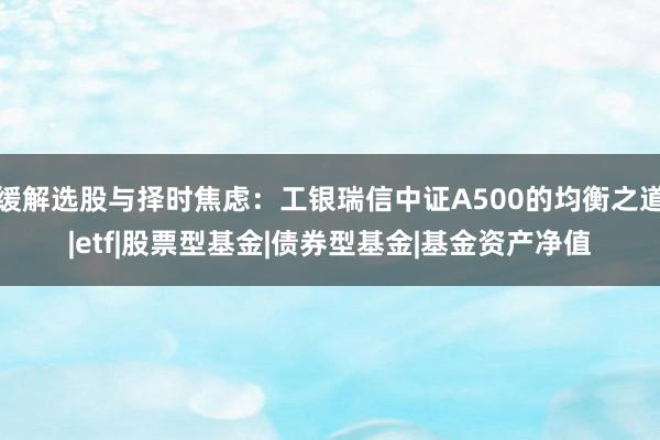 缓解选股与择时焦虑：工银瑞信中证A500的均衡之道|etf|股票型基金|债券型基金|基金资产净值