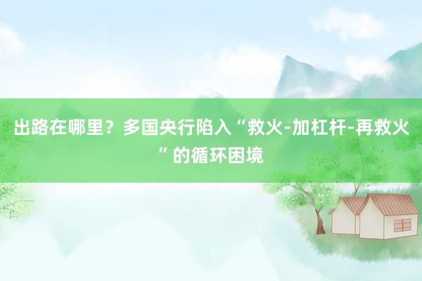出路在哪里？多国央行陷入“救火-加杠杆-再救火”的循环困境