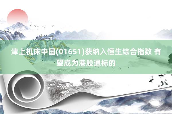 津上机床中国(01651)获纳入恒生综合指数 有望成为港股通标的