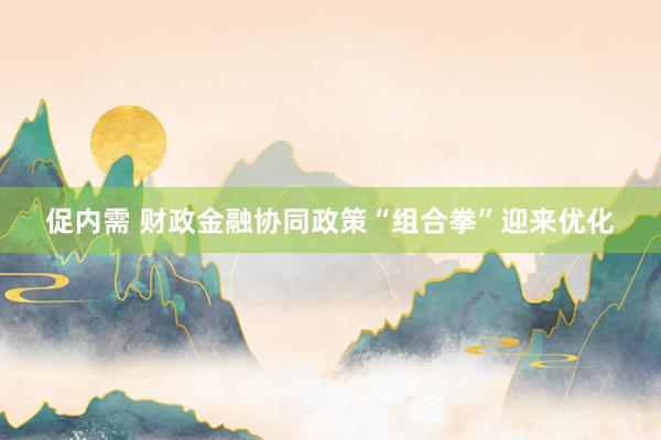促内需 财政金融协同政策“组合拳”迎来优化