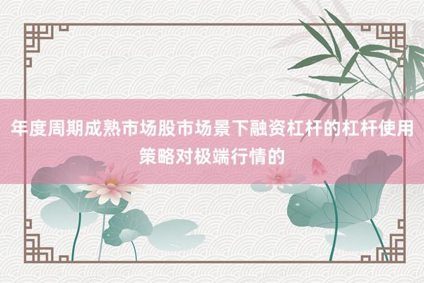 年度周期成熟市场股市场景下融资杠杆的杠杆使用策略对极端行情的