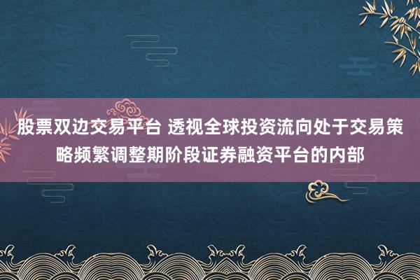 股票双边交易平台 透视全球投资流向处于交易策略频繁调整期阶段证券融资平台的内部