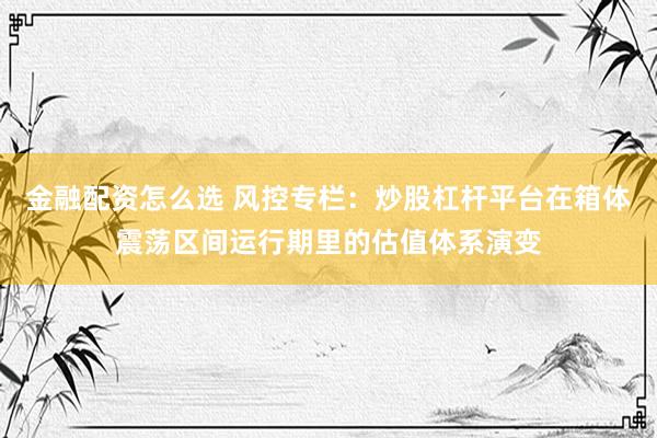 金融配资怎么选 风控专栏：炒股杠杆平台在箱体震荡区间运行期里的估值体系演变
